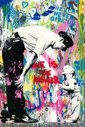 Not Guilty by Mr. Brainwash - Original on Paper sized 24x36 inches. Available from Whitewall Galleries